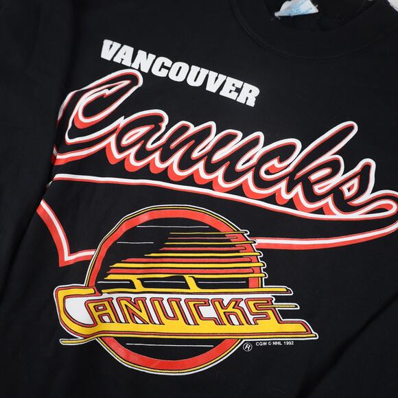 Vintage 90s Vancouver Canucks Hockey Graphic Sweatshirt - Picture 4 of 8